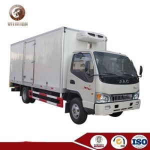 JAC Cheaper 5 Tons Refrigerated Vehicle Freezer Van Food Transport Box Truck for Hot Sale