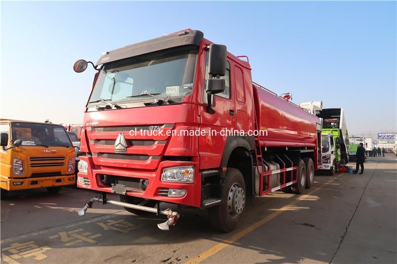 Sinotruk HOWO 6X4 Fire Fighting Water Bowser Truck 20000liters 25000liters for Sale