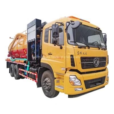 Dongfeng 6X4 33m3 Septic Pump Trucks Vacuum Sewage Suction Jetting Truck