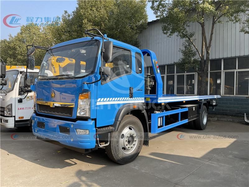 HOWO 3tons 5tons Customized Platform Wrecker Flatbed Towing Trucks Wrecker Rescue Truck Road Recovery Truck