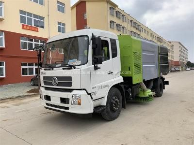 Dongfeng 4000L Stainless Steel Water Tanker Stainless Steel 8000L Dust Tanker Road Sweeper Trucks Convenient Operation