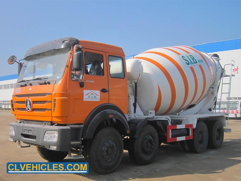 Beiben 14 Cbm Heavy Duty Concrete Mixer Cement Mixer Truck