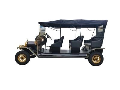 Golf Cart 8 Seats Shuttle Electric Car Battery Powered Tourist Sightseeing Antique Classic Old Vintage Car