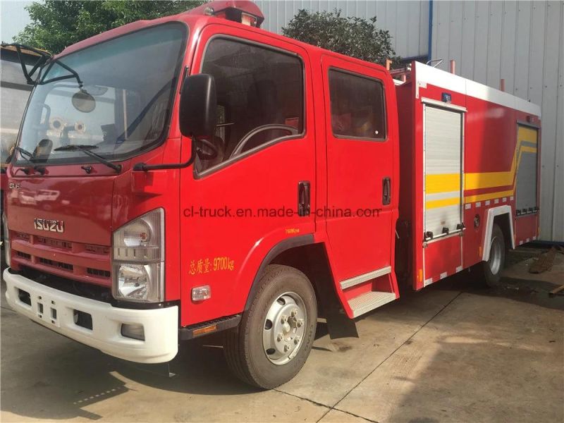 Isuzu 700p Series 4000liter Water and Foam Tank Fire Truck