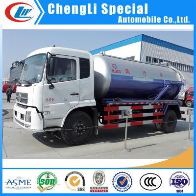 Dongfeng 4X2 10cbm 12cbm Septic Tank Vacuum Truck