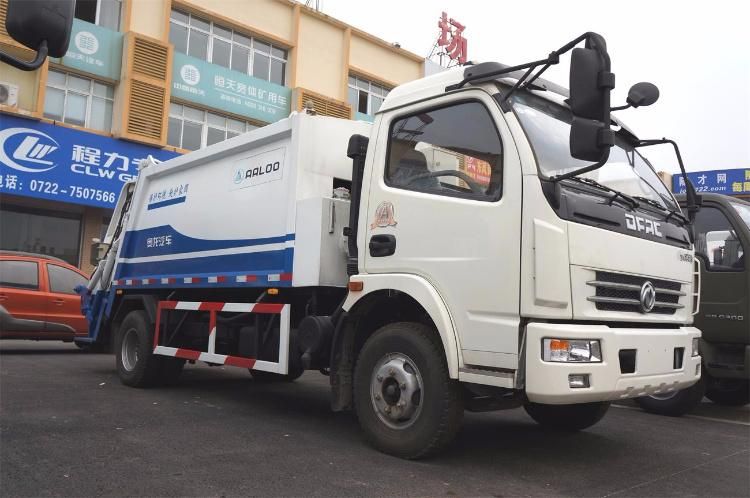 Waste Collection Compressed Refuse Truck Dongfeng 6cbm 7cbm Rear Garbage Compactor Truck