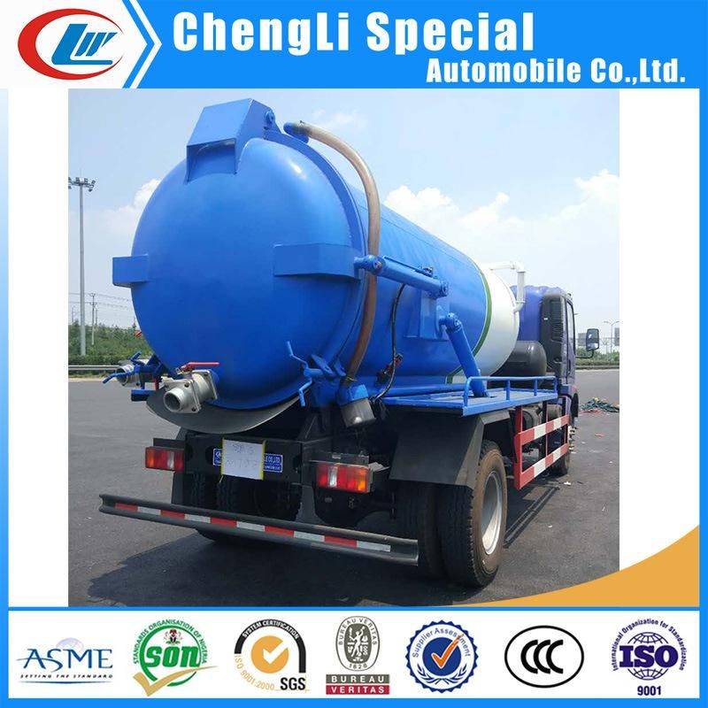 Sinotruk 8000L 10000L Sewage Tanker Truck for Sludge Cleaning