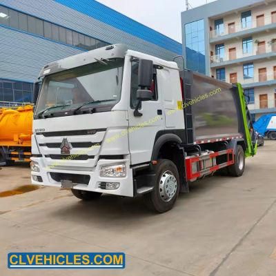 HOWO 266HP 15cbm Waste Collection Truck Sinotruk 6 Wheel 15000L Waste Compactor Truck