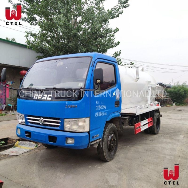 Used 5cbm 4X2 Vacuum Sewage Truck in Good Performance