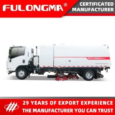 Fulongma 3.2m Cleaning Path Side Brooms Main Road Sweeping Truck