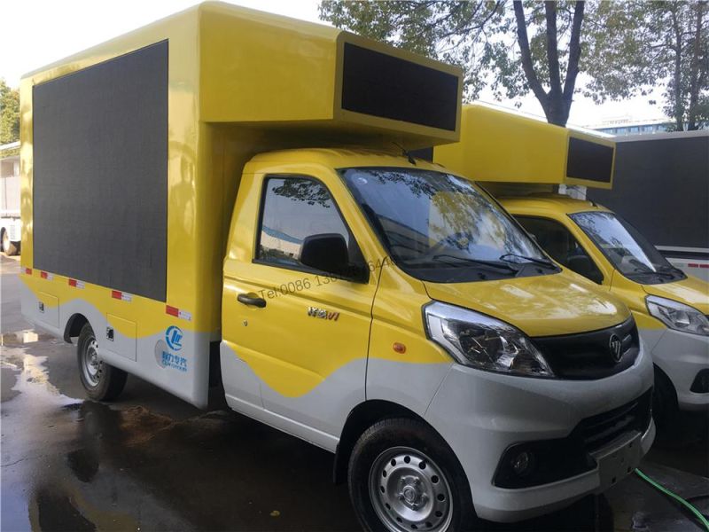 Cheapest Price Foton Mini Small Outdoor Mobile P4 P5 P6 Full Color LED Advertising Truck