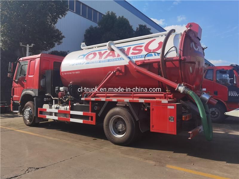 Good Quality HOWO 4X2 Cleaner Vacuum Truck Manufacturers Germany