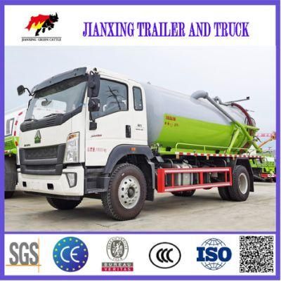 New Condition Manual Transmission Type Sewage Suction Truck Vacuum Tank