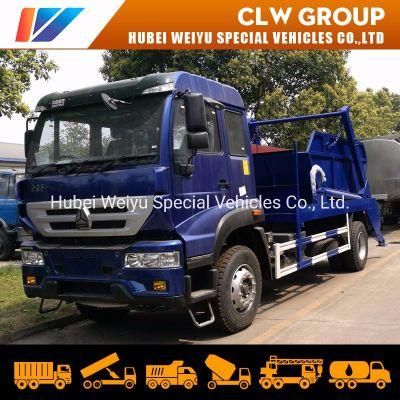 12cbm 10cbm HOWO 4X2 Swing Arm Garbage Collection Truck