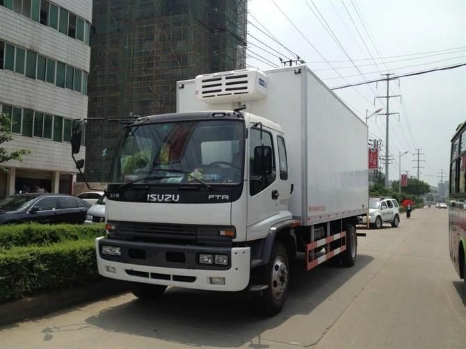 Japan Left Hand Drive I Suzu 4X2 Fvr Ftr Refrigerator 10tons 12tons 15tons 20 Ton Refrigerated Truck for Freezer Price for Sale