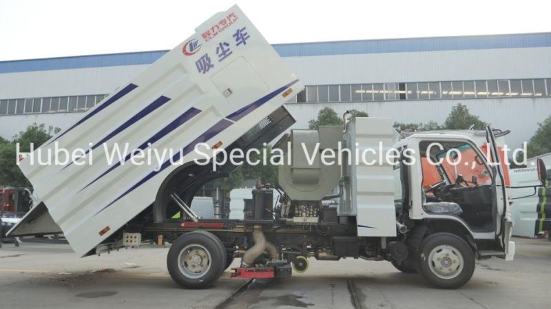 8cbm Vacuum Cleaner Truck High Duty Vacuum Pump Clean Dust with Transport Self Dumping Sanitation Truck