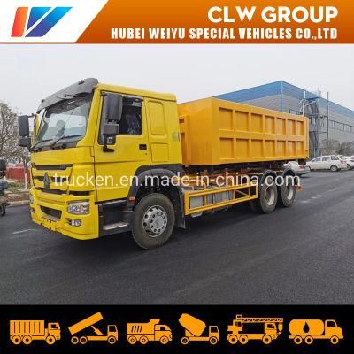 China Hot Sale HOWO 20m3 Waste Recycling Truck 20cbm 16t 17t 18tons Hook Lift Refuse Garbage Removal Truck