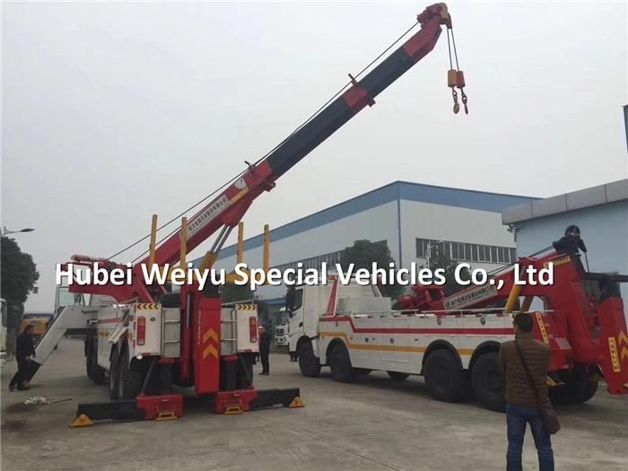 Durable Rhd 30t HOWO Recovery Truck 30tons Road Wrecker for Bus Towing Moving