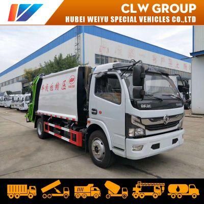 China Factory Supply 6-8m3 Mobile Transport Compactor Garbage Compressed Waste Truck Price