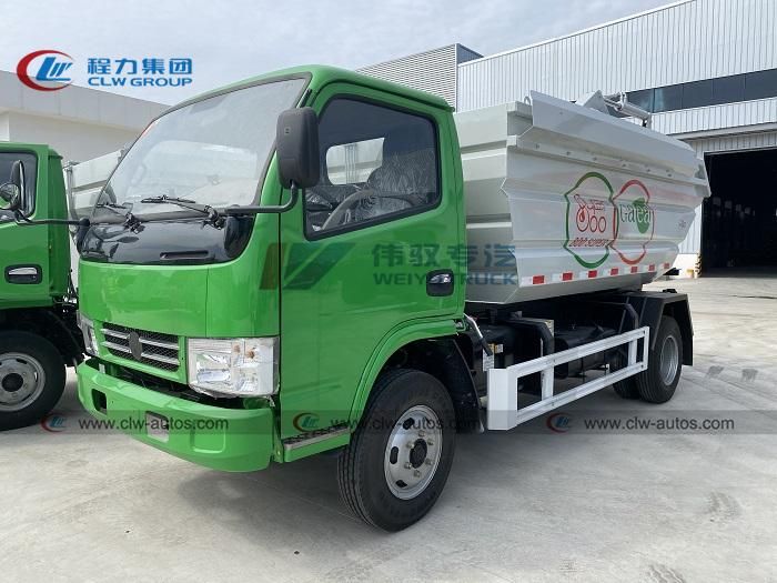 Factory High Price Ratio Dongfeng 7cbm 7000liter Sealed Dump Garbage Truck
