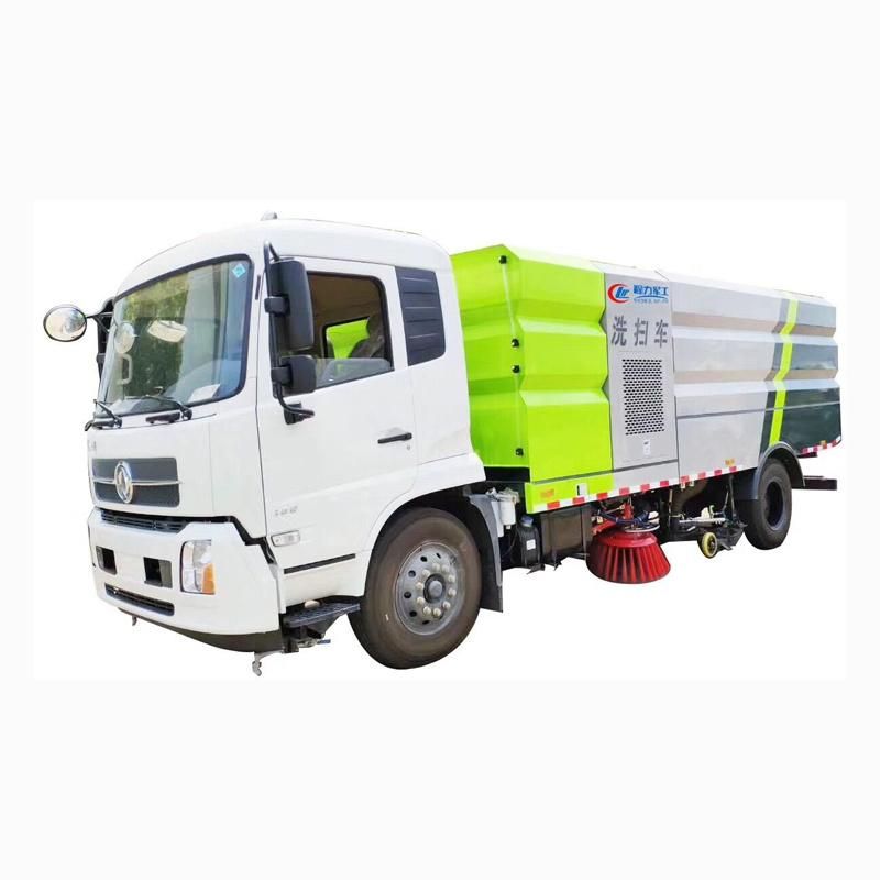 Dongfeng Euro5 8m3 Dust Tank 2m3 Water Tank Vacuum Sweeper Truck