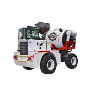 Self Loading Type Mobile 2 Cbm Concrete Mixer Truck with Yuchai Engine