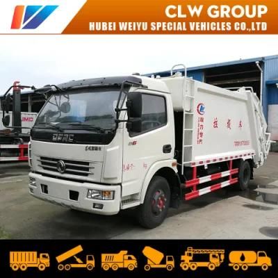 5ton 6ton Recycling Refuse Compactor Truck 7cbm 8cbm Dongfeng Garbage Compression Truck