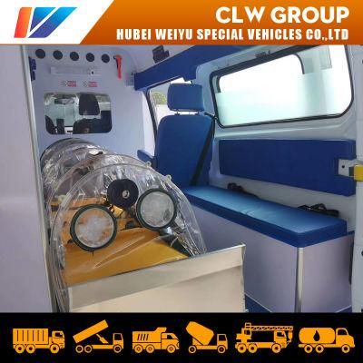 China First Aid Ambulance Patient Transport Ford Negative Pressure Isolation Ambulance for Sale