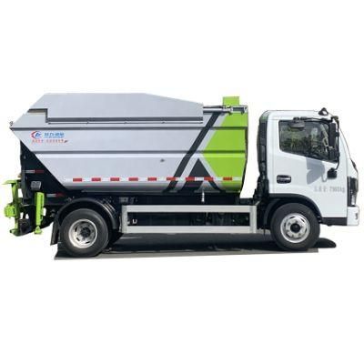 DFAC 4X2 Self-Loading Compactor Garbage Equipped with Hydraulic Compression System and Bin Lifter for Loading Garbage