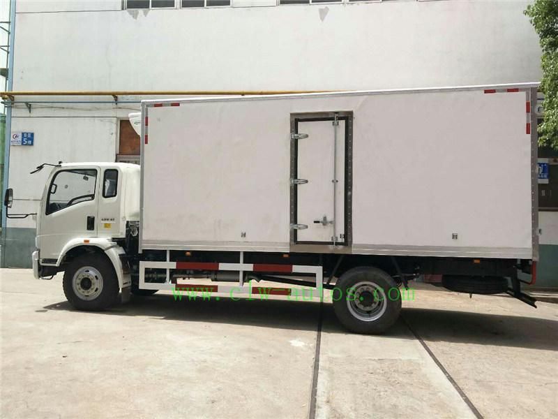 10 Tons Sinotruk HOWO 4X2 Refrigerated Van Truck with Carrier Freezer Unit