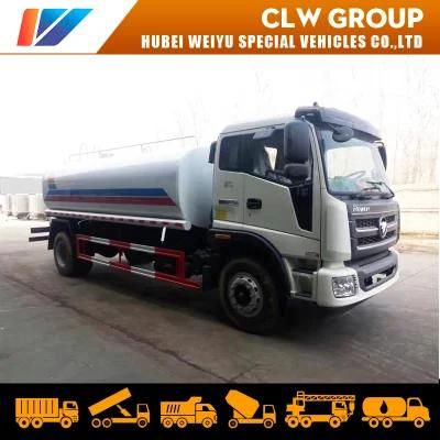 Foton 12m3 12000liters 15000liters Water Tank Bowser Truck Hot Sales Fire Fighting