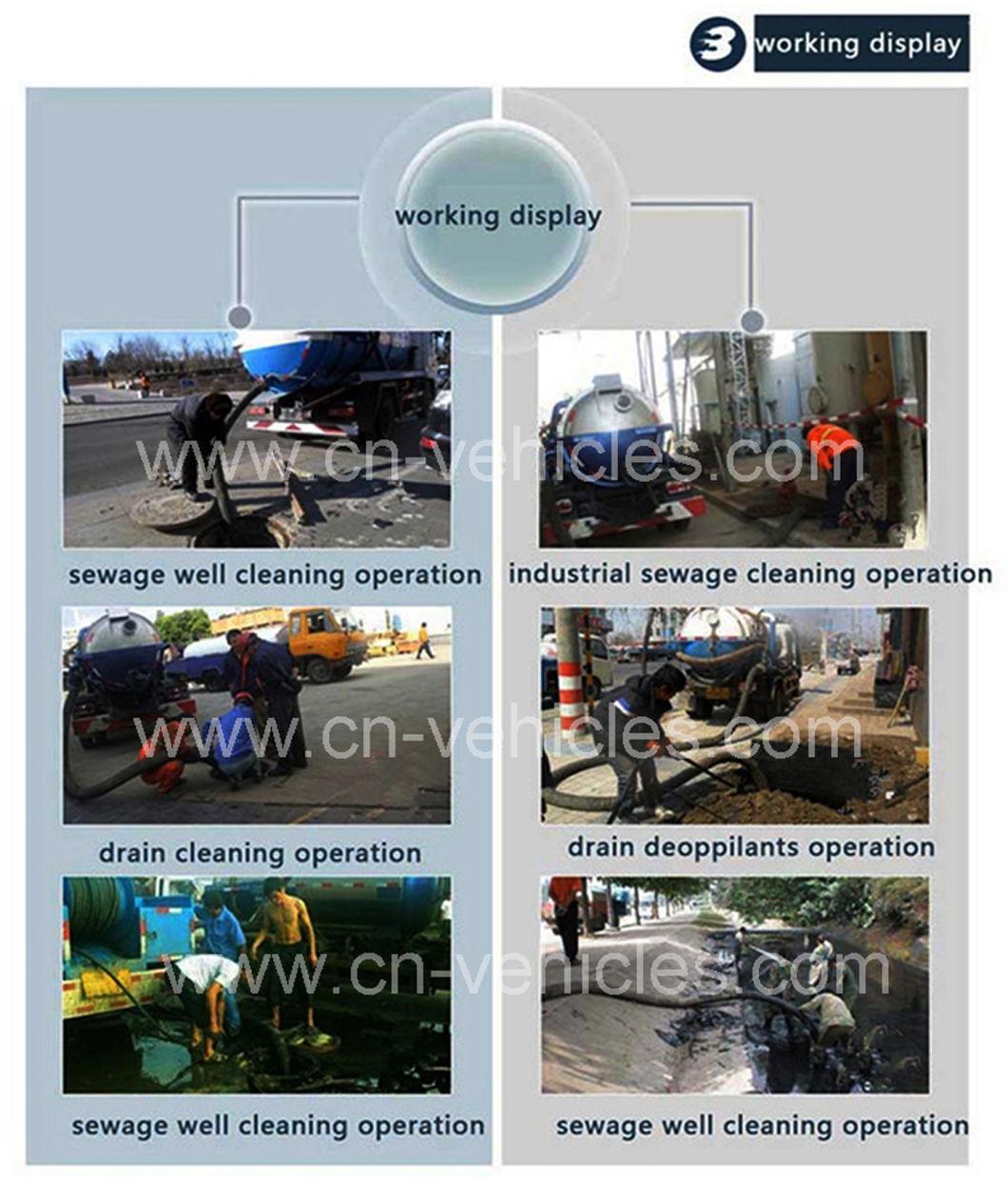 Dongfeng Kr Sanitation Septic Vacuum Sewer Sewage Cleaning Truck
