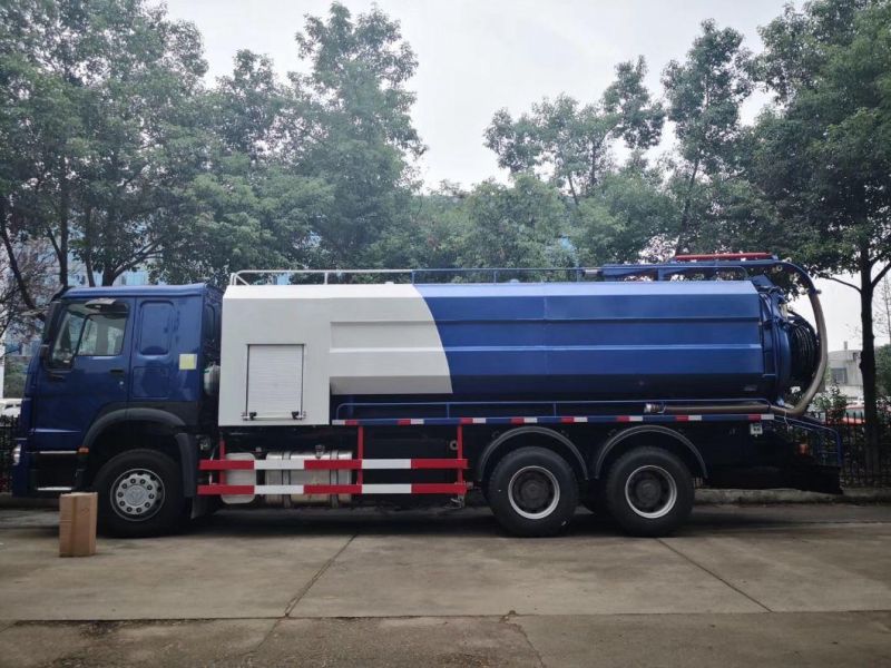 Sinotruk HOWO 15 Tons Vacuum Fecal Suction Sewage Suction Truck