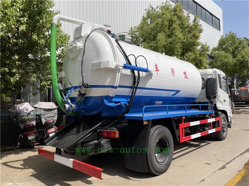 4X2 Dongfeng Vacuum Sewage Suction Truck 10cbm Tank Capacity Factory Sale Price