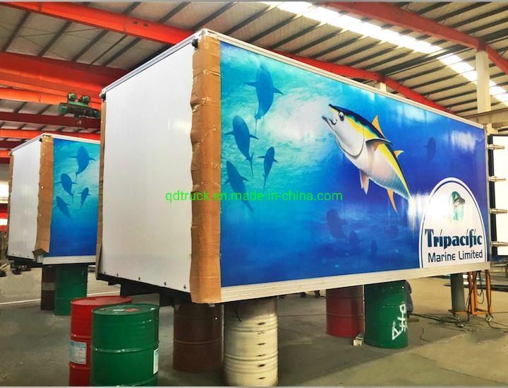 Corrugated aluminium floor box/ FRP Insulation Refrigerated Truck Body/ XPS Insulated Panel Box