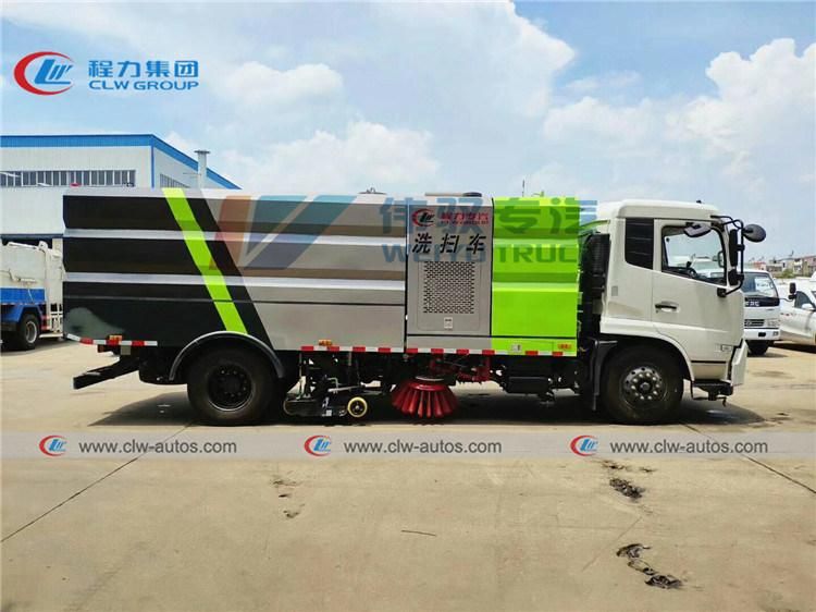 Brand New Dongfeng 170HP Road Cleaning Vehicle 16cbm Durable Street Cleaner Truck for Sale