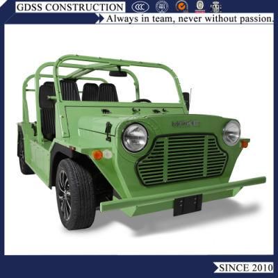 Black Canvas Covered Electric Mini Car Classic Moke