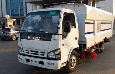 Isuzu 4*2 Road Washing and Sweeper Truck Mobile Cleaning Tanker Vehicle with 4cbm Water and 5cbm Dust vacuum Sweeper