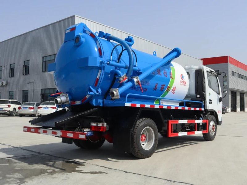 140HP 4*2 Sweage Suction Truck with Vacuum Pump for Waste Water Fecal Transport Suction Trcuk