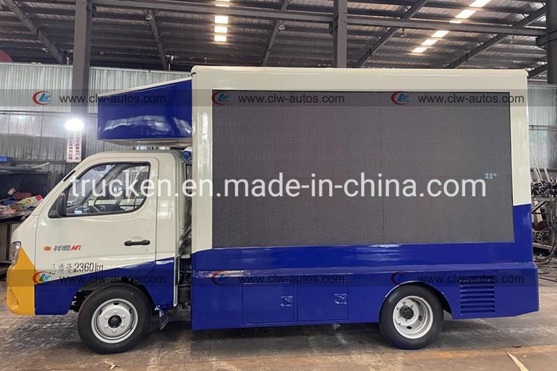 Foton Pickup Stage Truck Outdoor Indoor P6 P4 P5 LED Screen 4X2 Mobile LED Advertisement Truck LED Advertising Truck