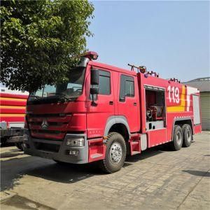China Special 6X4 15 Tons Sinotruck HOWO Fire Extinguisher Foam Tank Dry Powder Tank Truck