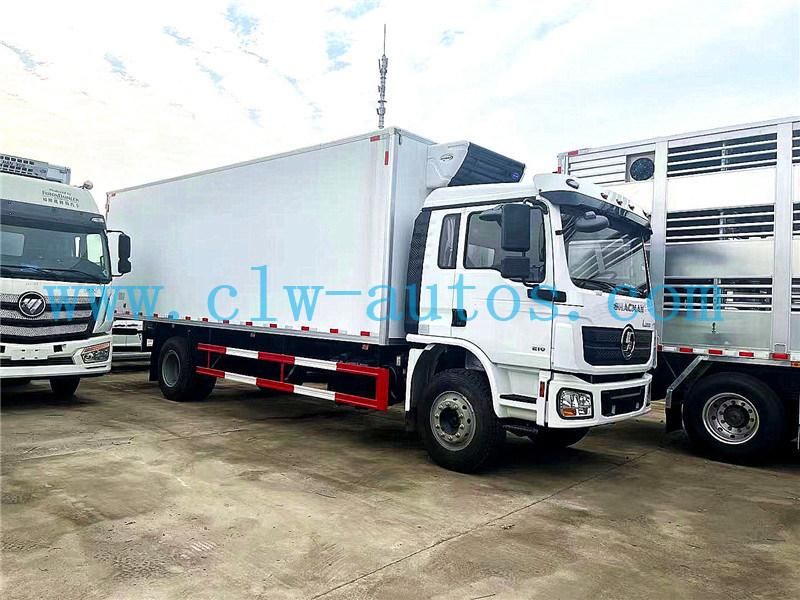 10tons 15tons 30cbm Shacman L3000 4X2 Refrigerated Van Truck with Carrier Hanxue Thermo King Freezer Unit