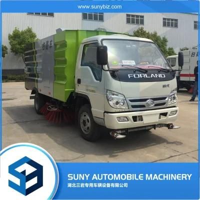 Foton 4 Brush Floor Cleaning Machine Runway Sweeper Truck