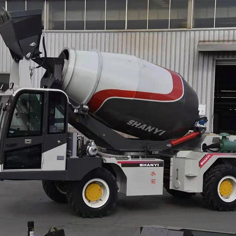 Mobile Self-Loading Concrete Mixer Machine