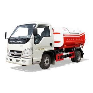 3cbm Foton Hook Arm Type Small Euro 5 Rubbish Garbage Truck
