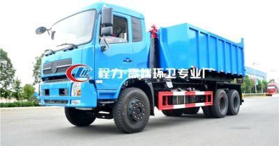 6X4 Dongfeng 12m3 Ccontainer Hook Lift Hydraulic Roll off Garbage Truck