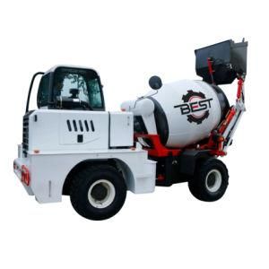 2m3 Four Wheels Steering Model Self Loading Concrete Mixer Truck