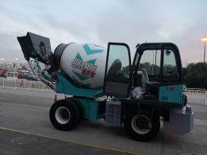 Self-Loading Mobile Concrete Mixer Bidirectional Driving and Front 4 Wheels Rear Two Wheels 3.5cbm