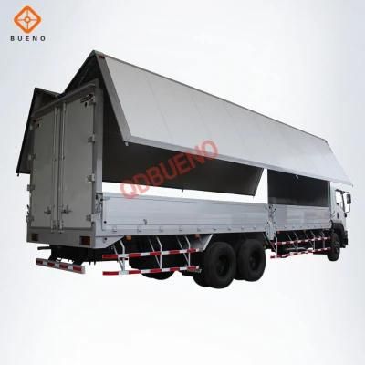 Customized 18FT Aluminum Wing Van Truck Body for Hino Mitsubishi Fuso Truck