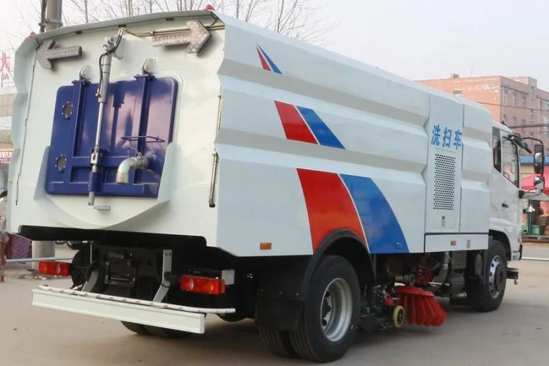 Dongfeng 8ton Stainless Steel Road Sweeper Street Sweeper Street Cleaning Machine Sweeper Truck